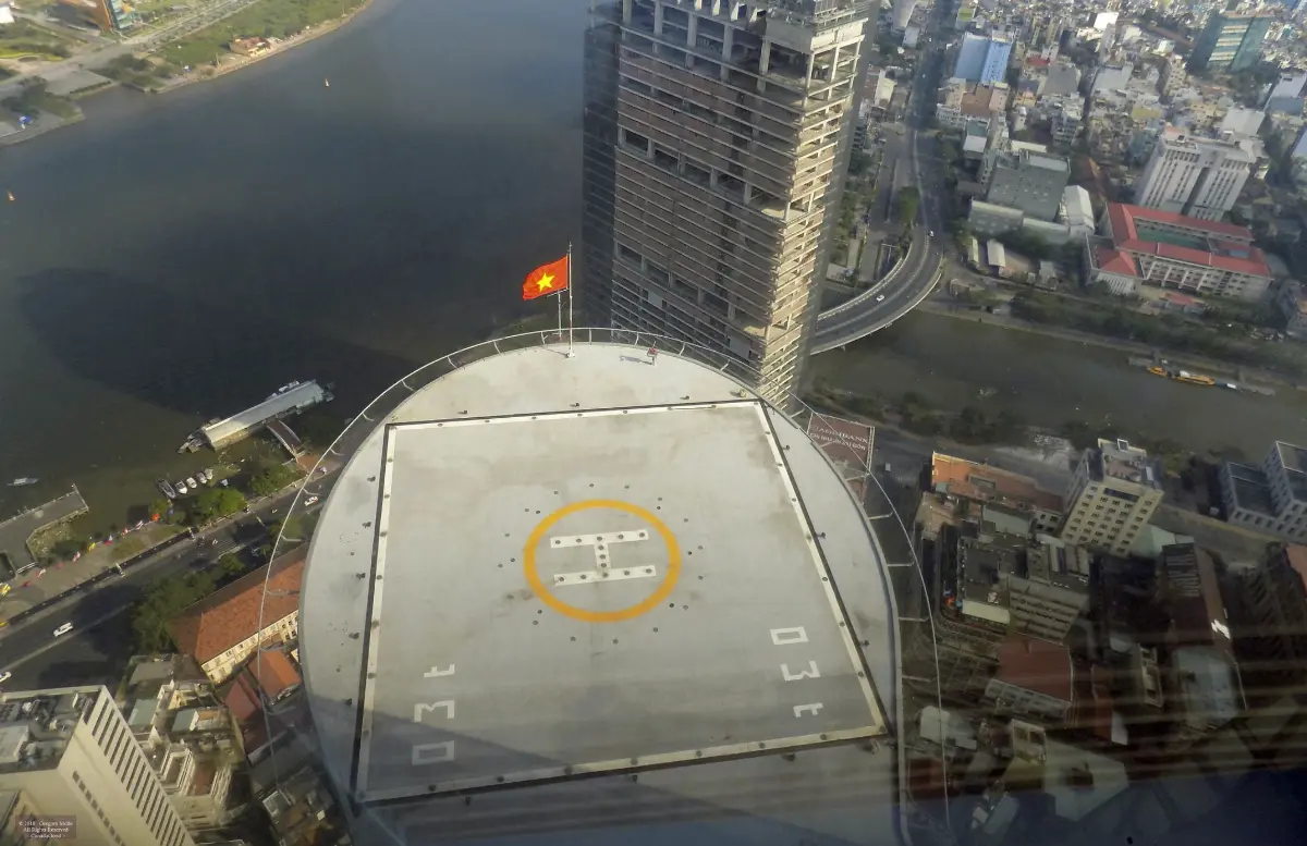 Bitexco Tower helipad design - lotus petal architecture
