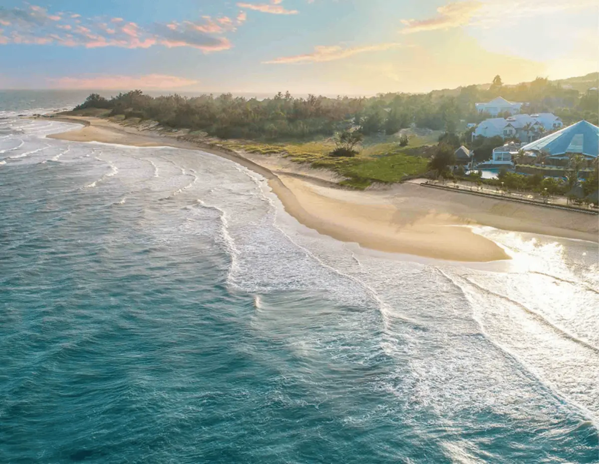 Ho Tram beach with white sand and turquoise sea