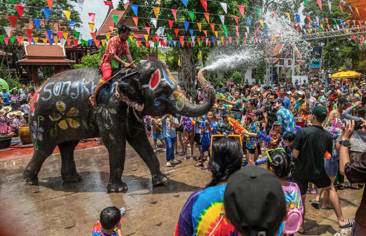 Songkran water festival in Thailand