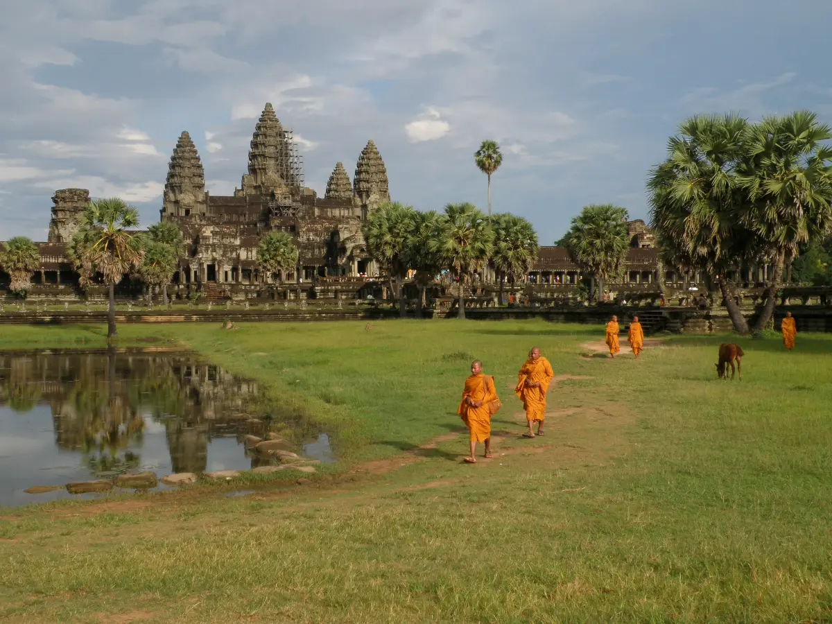 Angkor Wat temple at sunrise