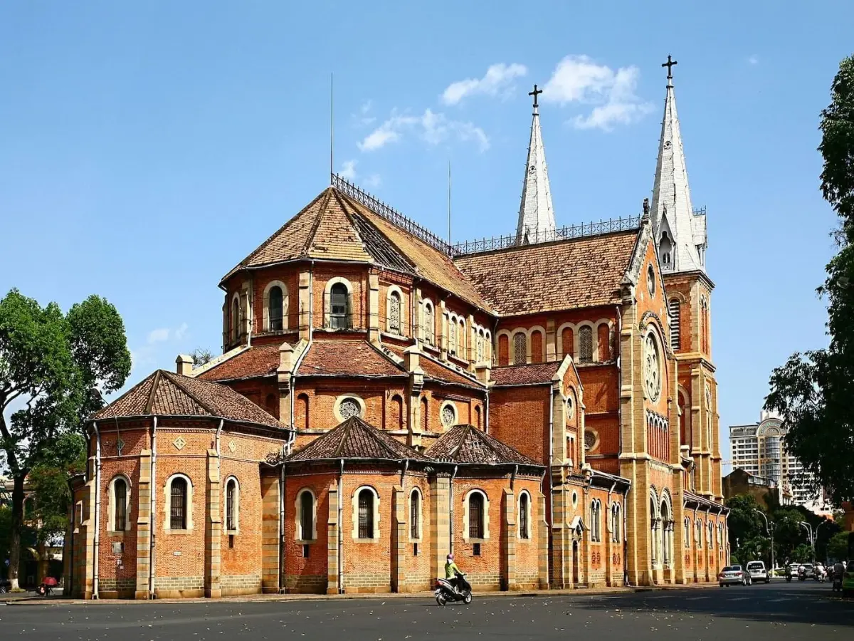 Notre Dame Cathedral and Post Office in Ho Chi Minh City, Vietnam